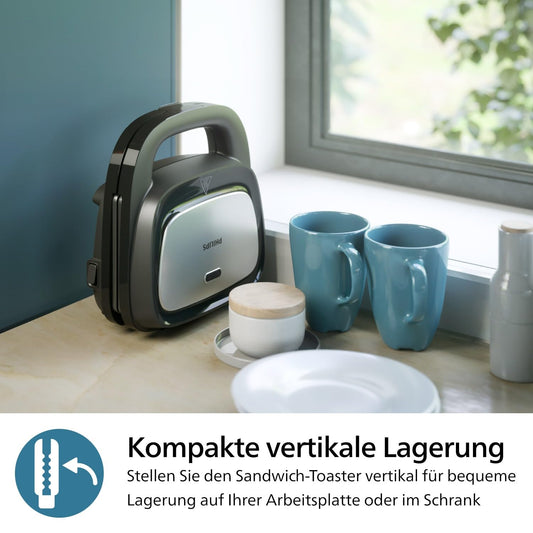 Philips 5000-Serie HD2350/80 Philips Waffeleisen Sandwichmaker Panini Grill 750W